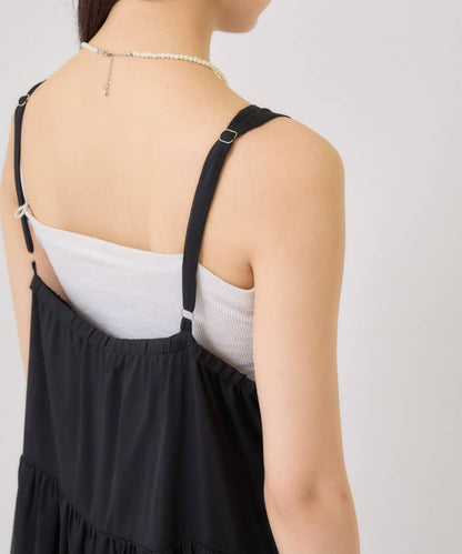 透視吊帶兩件套連衣裙