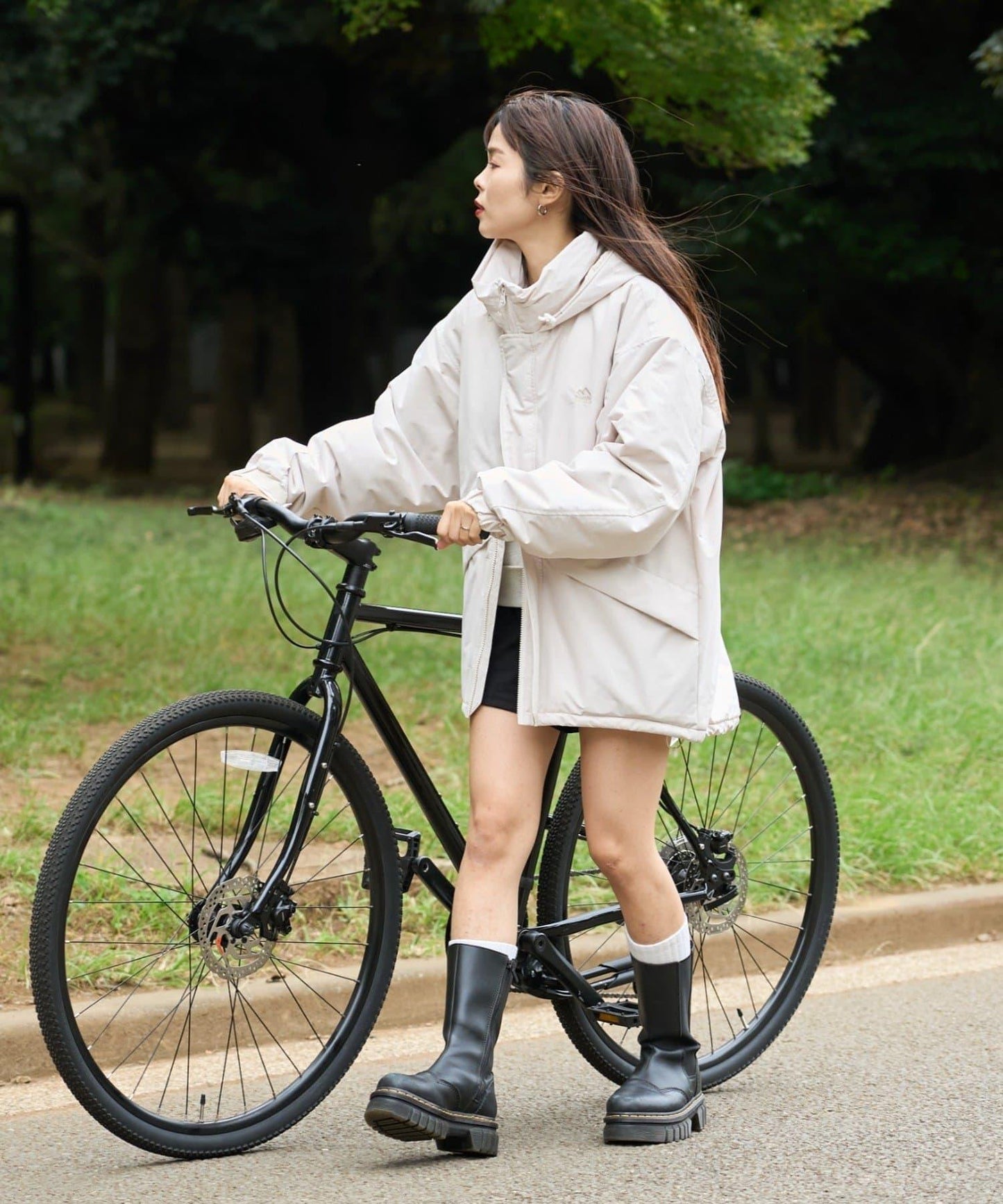 【Franklin Climbing】短款拼色怪獸連帽衛衣