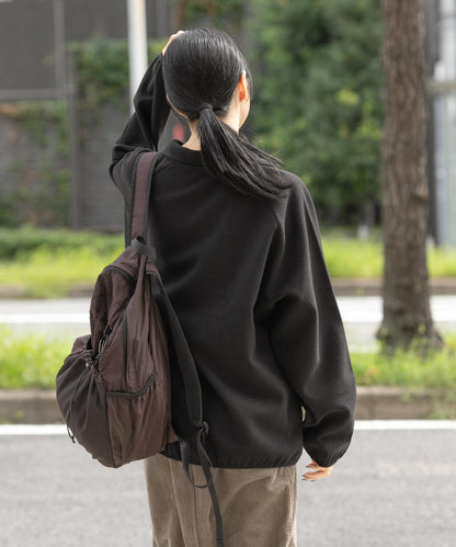 加絨運動立領套頭衫
