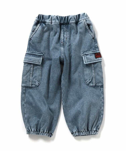 保暖化纖工裝褲 十分褲