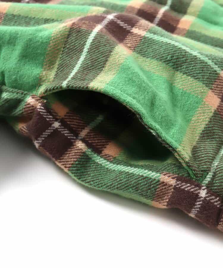 磨毛格紋襯衫夾克