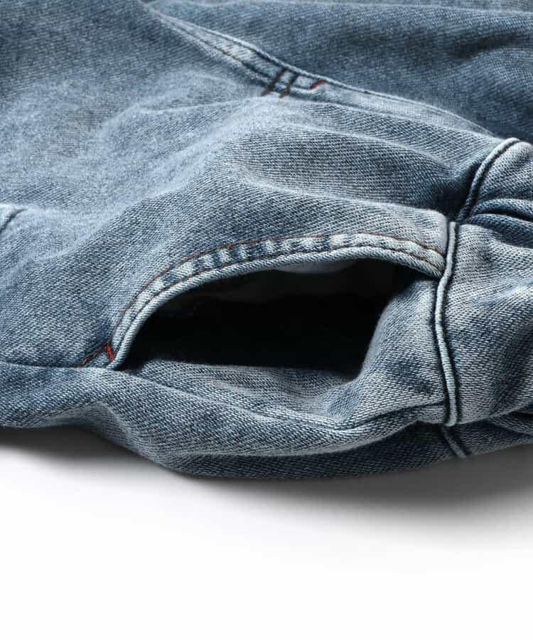 保暖化纖工裝褲 十分褲