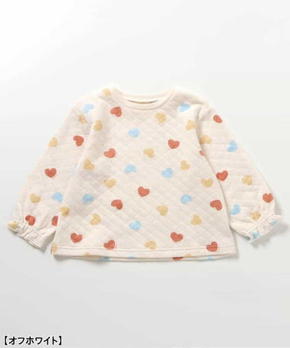 愛心&蛋糕圖案絎縫睡衣