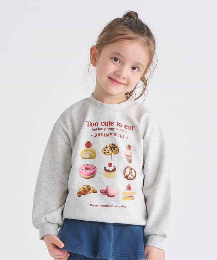 GIRLS轉印圖案衛衣