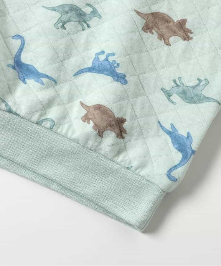 麵包&恐龍圖案絎縫睡衣