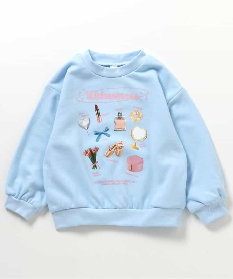 GIRLS轉印圖案衛衣