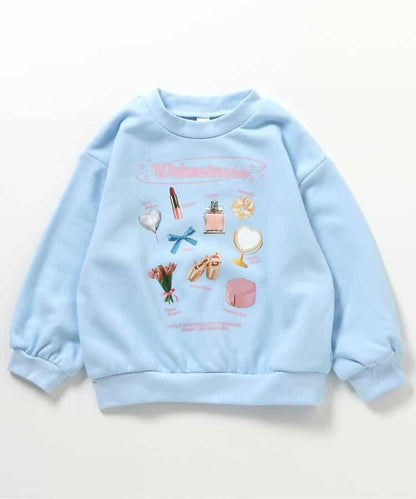 GIRLS轉印圖案衛衣