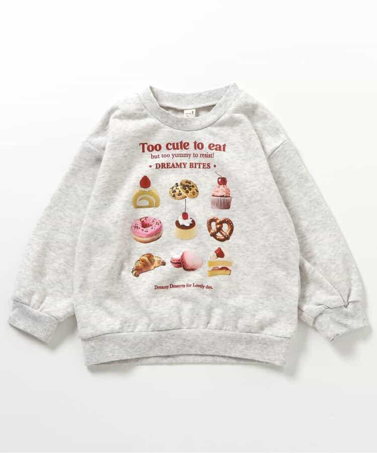 GIRLS轉印圖案衛衣