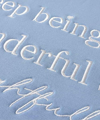 紙箱袖拼接條紋蝴蝶結衛衣