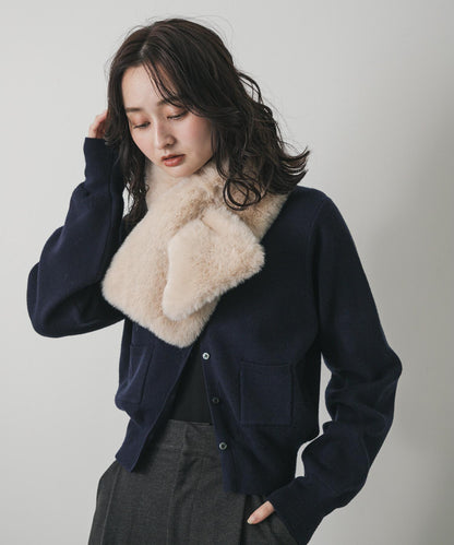 蓬鬆仿皮草圍巾