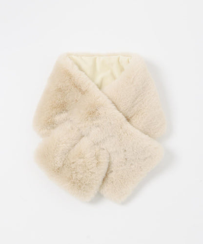 蓬鬆仿皮草圍巾