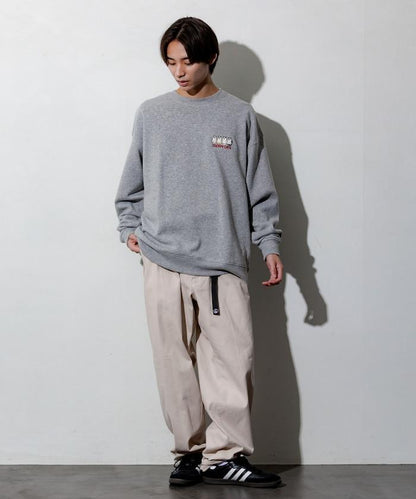 寬鬆版型背面印花圓領衛衣 / CATS GHOST