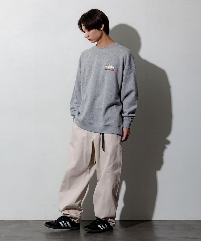 寬鬆版型背面印花圓領衛衣 / CATS GHOST