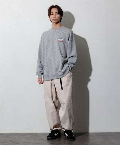 寬鬆版型背面印花圓領衛衣 / CATS GHOST