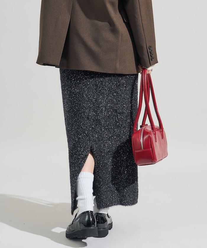 亮片羽毛半身裙