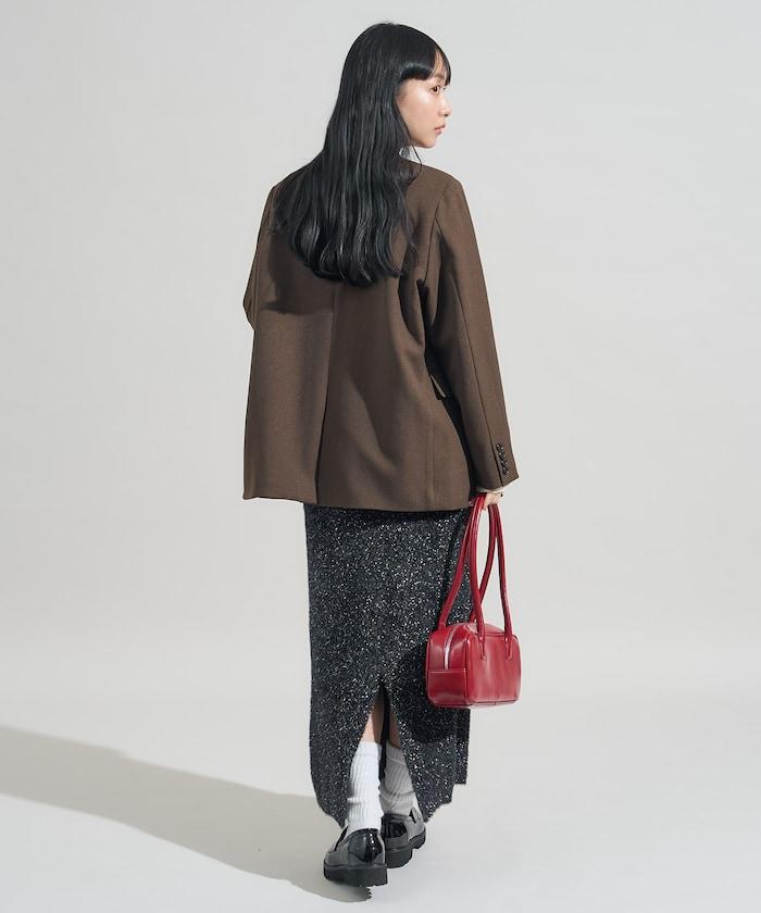 亮片羽毛半身裙