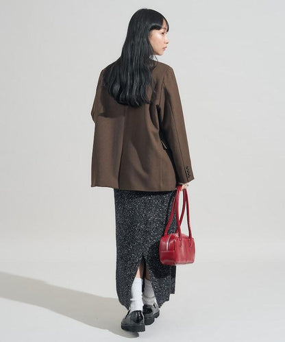 亮片羽毛半身裙