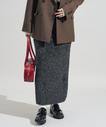 亮片羽毛半身裙