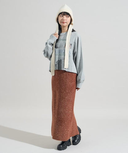 亮片羽毛半身裙