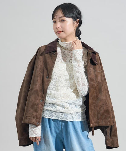 磨毛蕾絲上衣