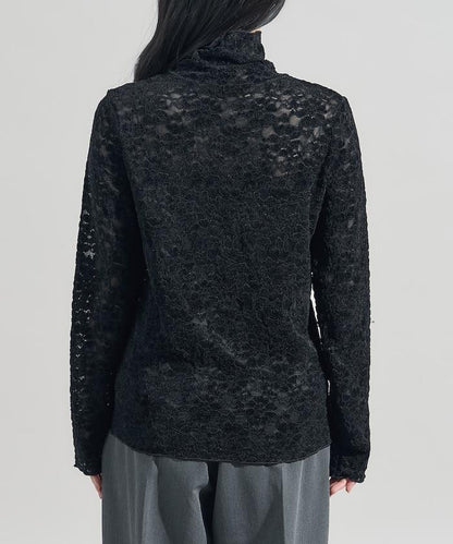 磨毛蕾絲上衣