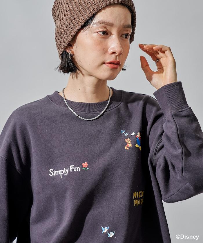 【MICKEY MOUSE】復古刺繡衛衣