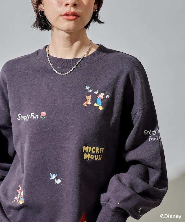 【MICKEY MOUSE】復古刺繡衛衣