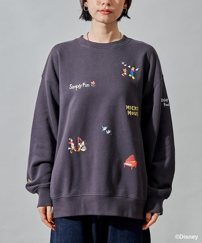 【MICKEY MOUSE】復古刺繡衛衣