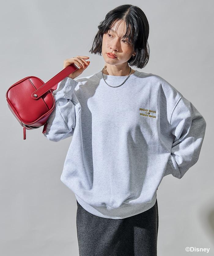 【MICKEY MOUSE】復古包袋印花衛衣