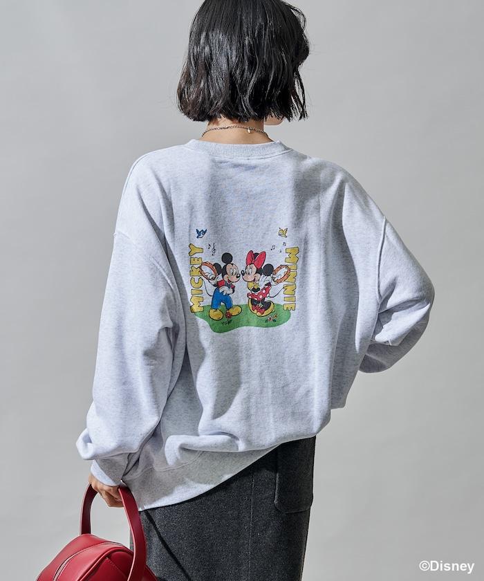 【MICKEY MOUSE】復古包袋印花衛衣