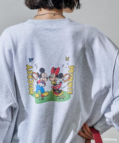 【MICKEY MOUSE】復古包袋印花衛衣