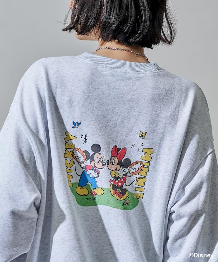 【MICKEY MOUSE】復古包袋印花衛衣