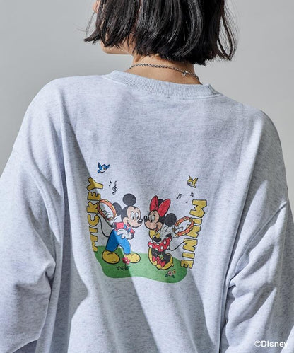【MICKEY MOUSE】復古包袋印花衛衣
