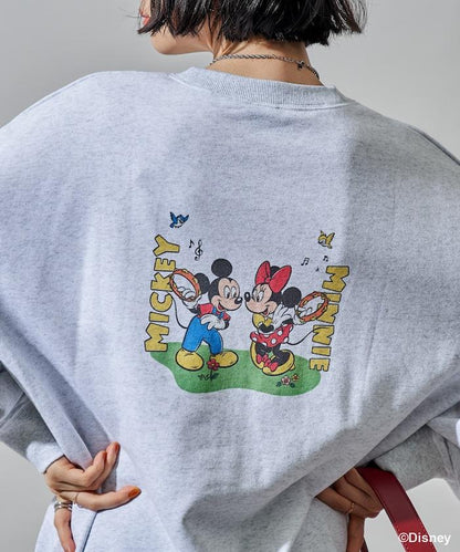 【MICKEY MOUSE】復古包袋印花衛衣