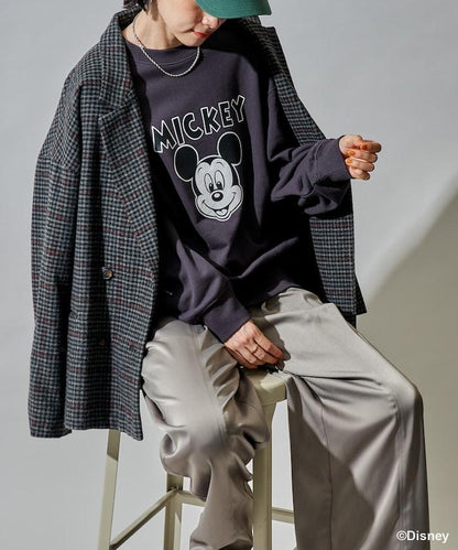 【MICKEY MOUSE】黑白印花衛衣
