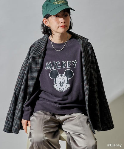 【MICKEY MOUSE】黑白印花衛衣