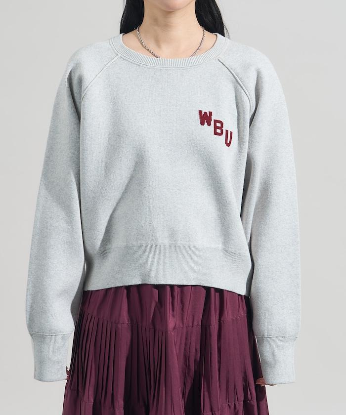 【可機洗】衛衣風格字母針織套頭衫