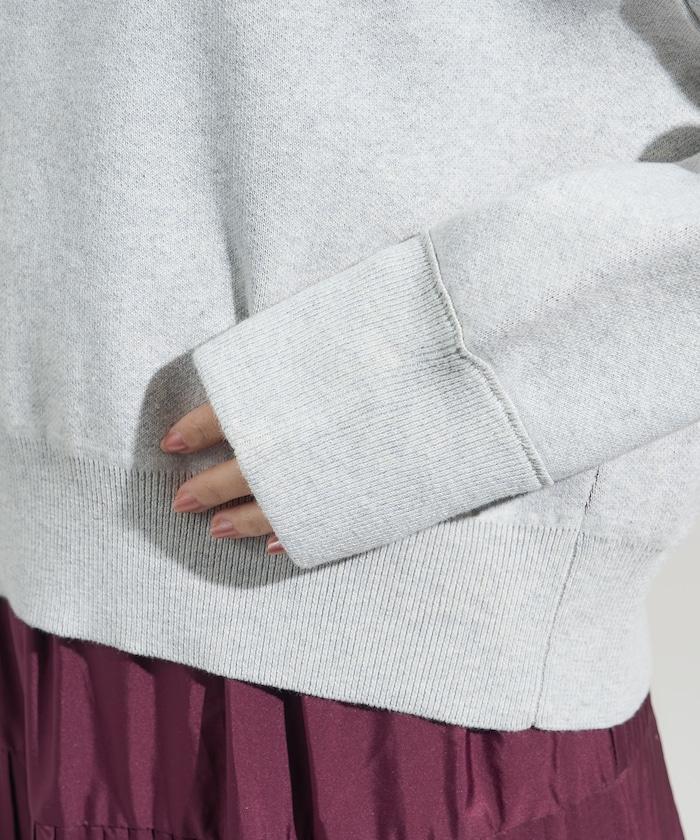 【可機洗】衛衣風格字母針織套頭衫