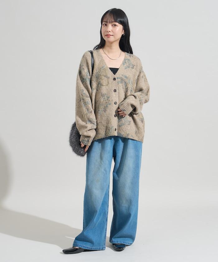 ＜有小個子尺碼＞加絨水洗牛仔休閒褲