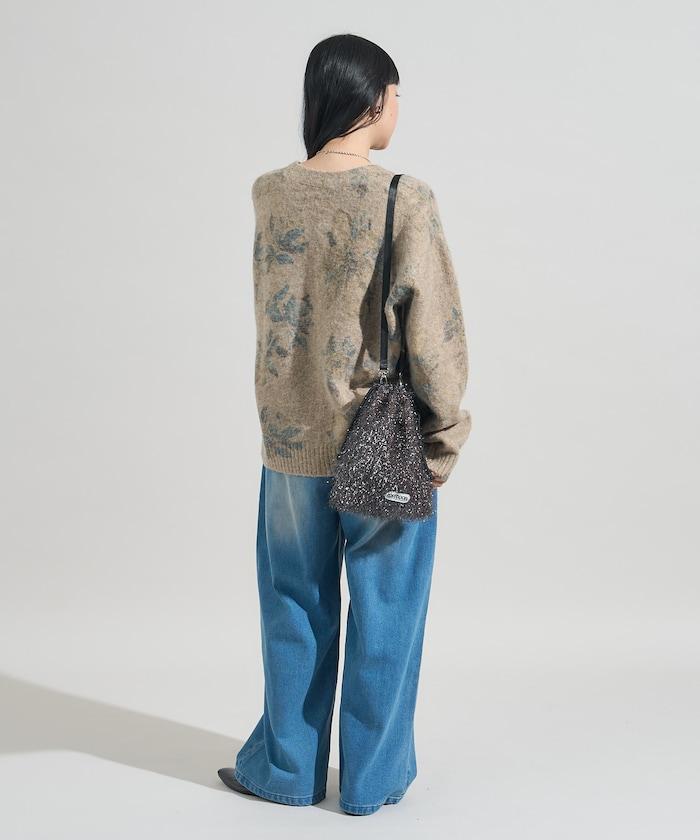 花卉印花針織開衫