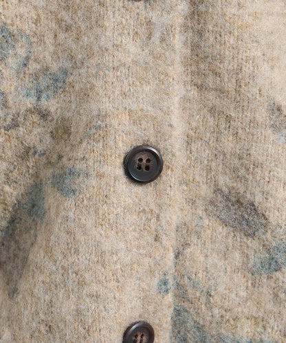 花卉印花針織開衫