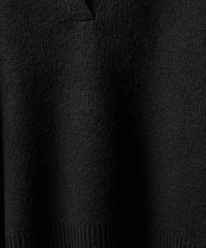 【套裝商品】V領針織背心套裝 含顏色