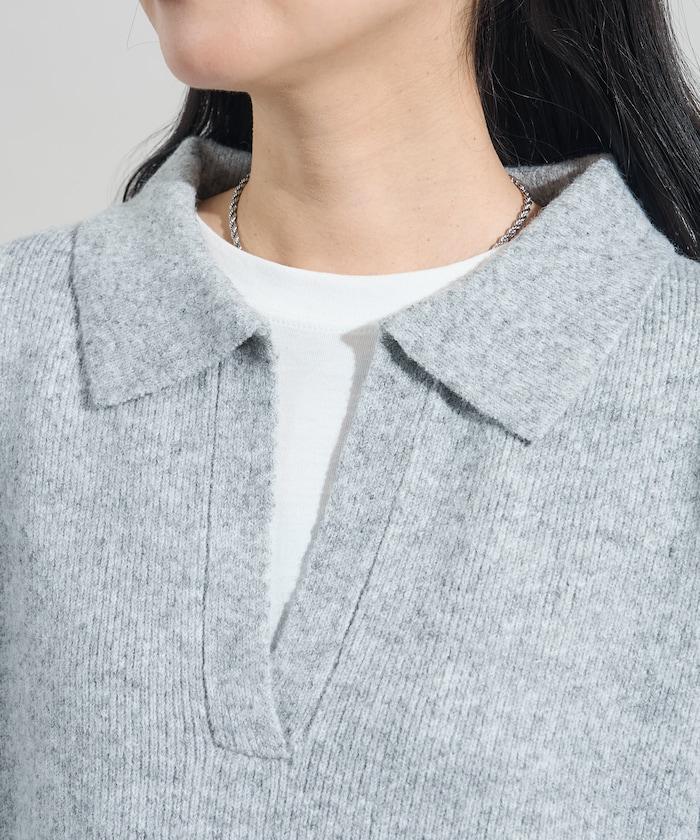 【套裝商品】V領針織背心套裝 含顏色