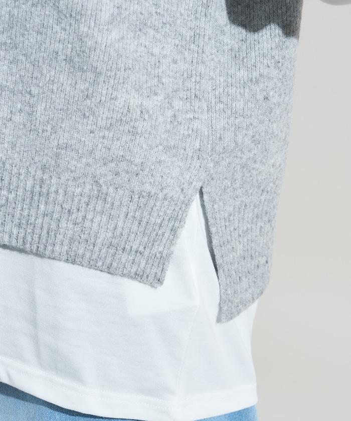 【套裝商品】V領針織背心套裝 含顏色