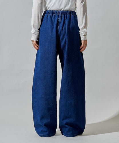 ＜有小個子尺碼＞加絨水洗牛仔休閒褲