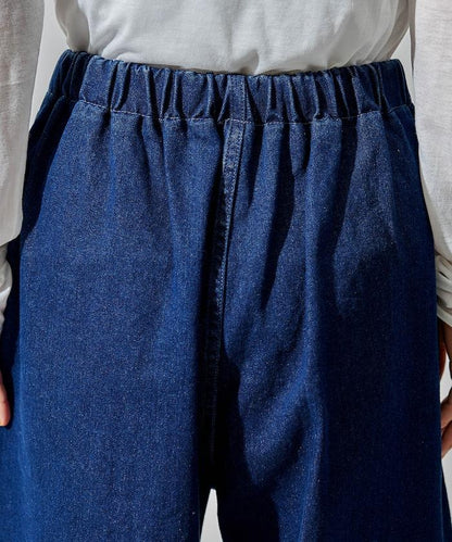 ＜有小個子尺碼＞加絨水洗牛仔休閒褲