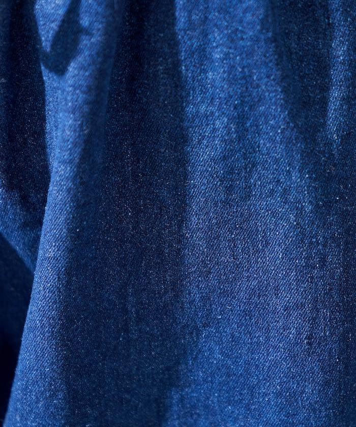 ＜有小個子尺碼＞加絨水洗牛仔休閒褲