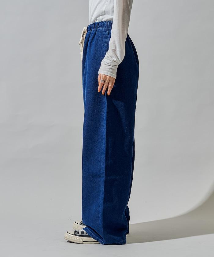 ＜有小個子尺碼＞加絨水洗牛仔休閒褲