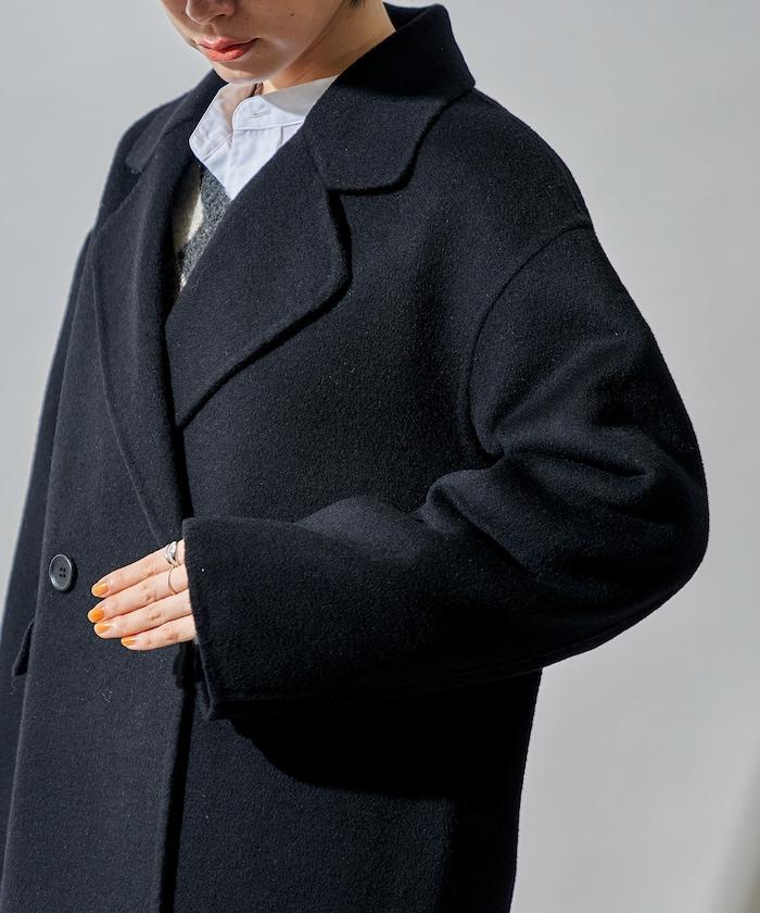 羊毛混紡雙面短外套