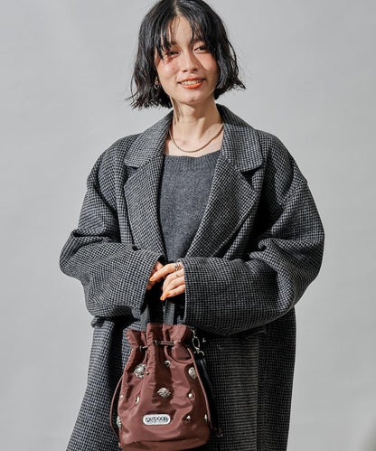 羊毛混紡雙面短外套